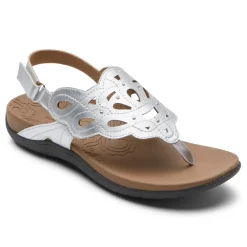 New Rockport Women'S Ridge Slingback Sandal Silver