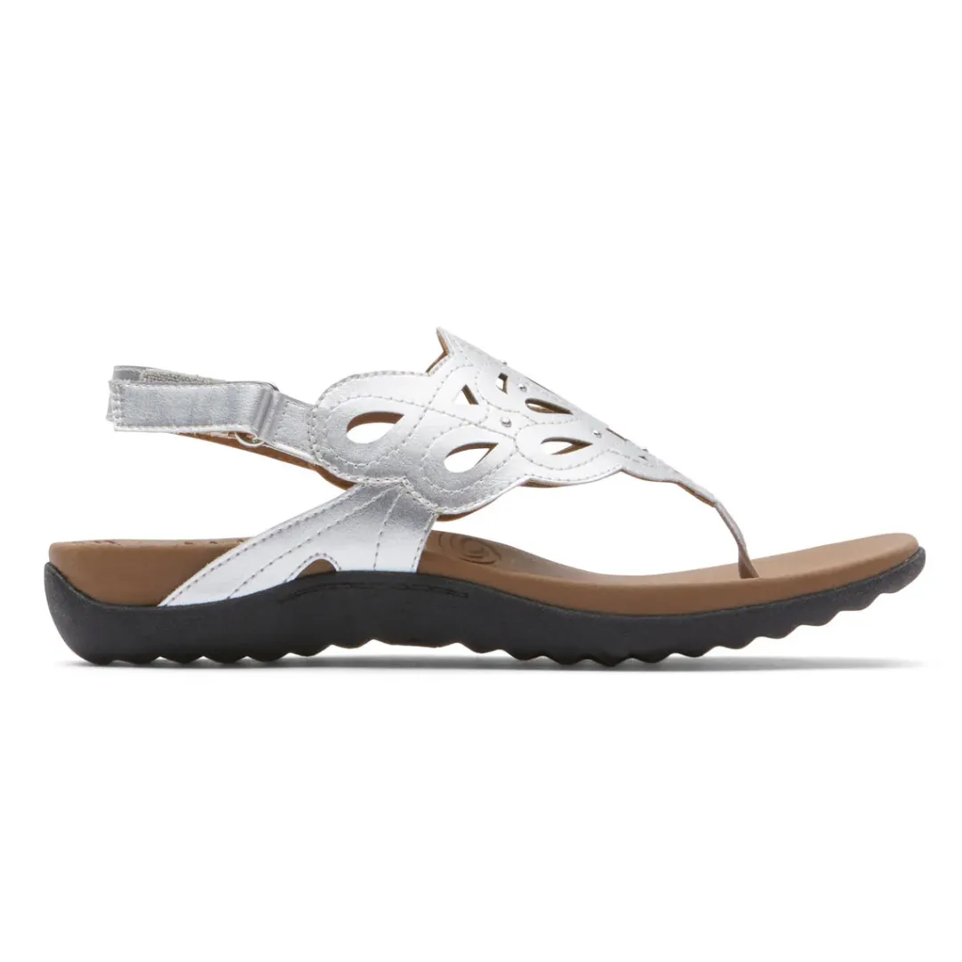New Rockport Women'S Ridge Slingback Sandal Silver