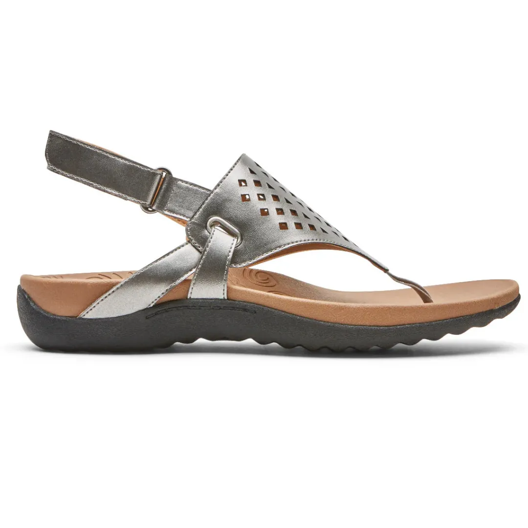 Sale Rockport Women'S Ridge Thong Pewter