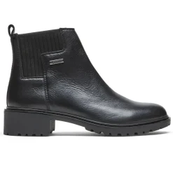 Best Rockport Women'S Ryleigh Waterproof Chelsea Boot Black Lthr Wp
