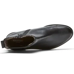 Best Rockport Women'S Ryleigh Waterproof Chelsea Boot Black Lthr Wp