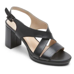 New Rockport Women'S Tabitha Slingback Heel Black