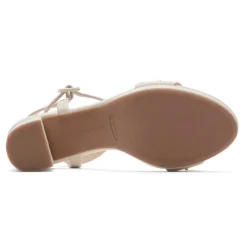 Hot Rockport Women'S Tabitha 2-Strap Heel Vanilla Pearl