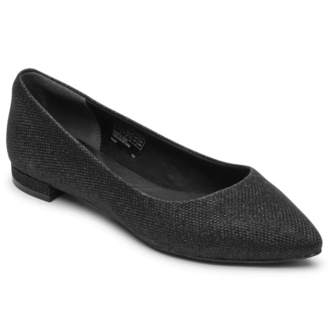 Fashion Rockport Women'S Total Motion Adelyn Ballet Flat Black Glam