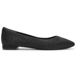 Fashion Rockport Women'S Total Motion Adelyn Ballet Flat Black Glam