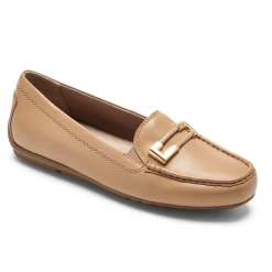 Outlet Rockport Women'S Total Motion Driver Ornament Loafer Macadamia