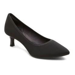 New Rockport Women'S Total Motion Kaiya Heel Black Elastic