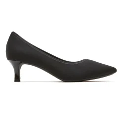 New Rockport Women'S Total Motion Kaiya Heel Black Elastic