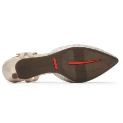Clearance Rockport Women'S Total Motion Kalila Ankle Strap Heel Vanilla