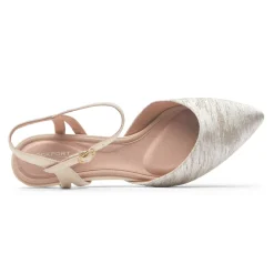 Clearance Rockport Women'S Total Motion Kalila Ankle Strap Heel Vanilla