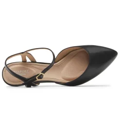 New Rockport Women'S Total Motion Kalila Ankle Strap Heel Black