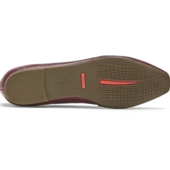Online Rockport Women'S Total Motion Laylani Gathered Flat Tawny Port Lthr