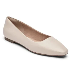 Sale Rockport Women'S Total Motion Laylani Plain Ballet Flat Vanilla
