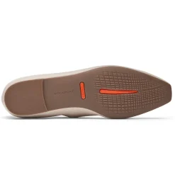 Sale Rockport Women'S Total Motion Laylani Plain Ballet Flat Vanilla