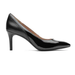 Hot Rockport Women'S Total Motion 75Mm Pieced Heel Black Patent Synthetic