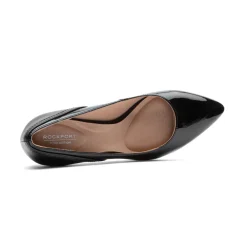 Hot Rockport Women'S Total Motion 75Mm Pieced Heel Black Patent Synthetic