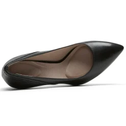New Rockport Women'S Total Motion 75Mm Pieced Heel Black/Lizard
