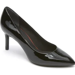Sale Rockport Women'S Total Motion 75Mm Pointed Toe Heel Black Patent