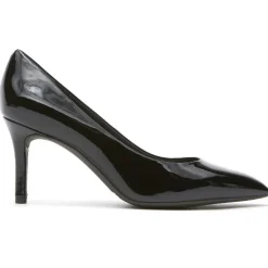 Sale Rockport Women'S Total Motion 75Mm Pointed Toe Heel Black Patent
