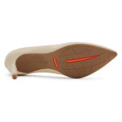 Outlet Rockport Women'S Total Motion 75Mm Pointed Toe Heel Vanilla Wavy