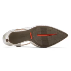 Discount Rockport Women'S Total Motion 75Mm X-Strap Heel Vanilla/Pearl