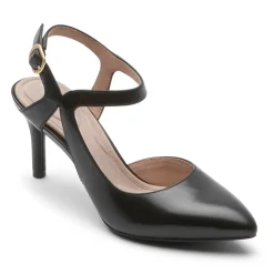 Outlet Rockport Women'S Total Motion 75Mm X-Strap Heel Black