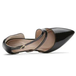 Hot Rockport Women'S Total Motion Sheehan Asymmetric Heel Black Patent
