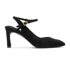 Best Rockport Women'S Total Motion Sheehan Strappy Heel Black Suede