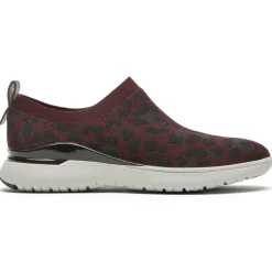 Online Rockport Women'S Total Motion Sport High Slip-On Shoe Oxblood Leopard