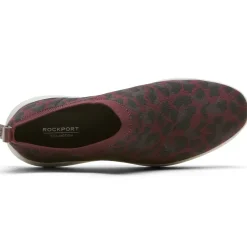 Online Rockport Women'S Total Motion Sport High Slip-On Shoe Oxblood Leopard