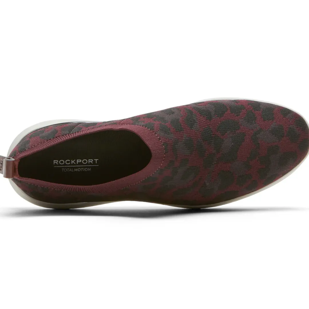 Online Rockport Women'S Total Motion Sport High Slip-On Shoe Oxblood Leopard