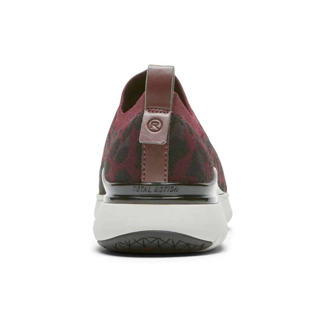 Online Rockport Women'S Total Motion Sport High Slip-On Shoe Oxblood Leopard