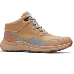 New Rockport Women'S Total Motion Trail Waterproof All-Weather Hiker Boot Tan Textile Wp Eco