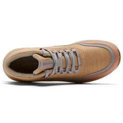 New Rockport Women'S Total Motion Trail Waterproof All-Weather Hiker Boot Tan Textile Wp Eco