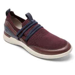 Clearance Rockport Women'S Truflex Fly Washable Bungee Sneaker Oxblood