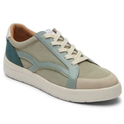 New Rockport Women'S Truflex Navya Retro Sneaker Green Textile/Synthetic Eco