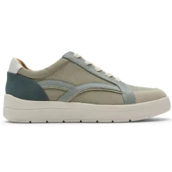 New Rockport Women'S Truflex Navya Retro Sneaker Green Textile/Synthetic Eco