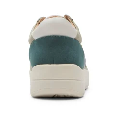 New Rockport Women'S Truflex Navya Retro Sneaker Green Textile/Synthetic Eco