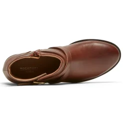Outlet Rockport Women'S Vicky Bootie Saddle Lthr