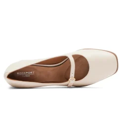 Online Rockport Women'S Violetta Mary Jane Vanilla Leather