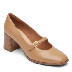 Best Rockport Women'S Violetta Mary Jane Mocha Latte Leather