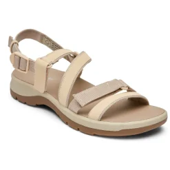 Fashion Rockport Women'S Xcs Trail Tech Washable Strappy Sandal White/Vanilla